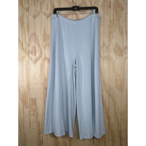 J. Jill Wearever Collection Crop Pants XL Tall Gray Pull On Minimalist Travel - Picture 2 of 8